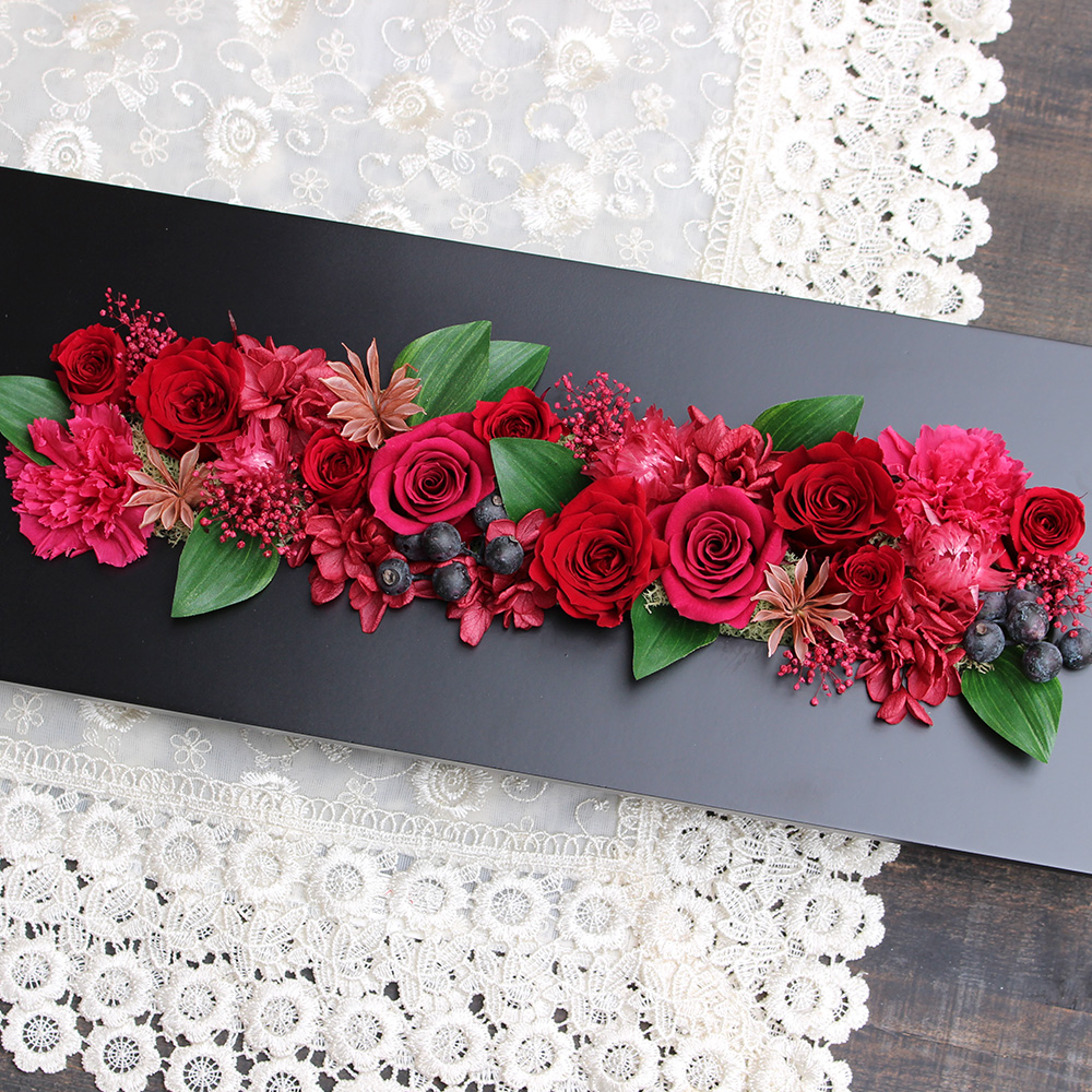 コハク /フレーム型プリザーブドフラワー