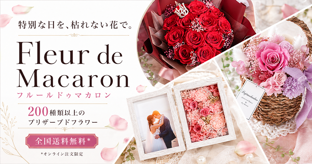 マリンモチーフのフレームアレンジ | プリザーブドフラワーの通販は